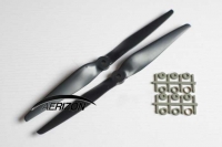 Quadcopter Propeller Nylon Kohle/Carbonverstärkt 1 Paar 11x5 Rechts und Linkslauf schwarz Graupner style