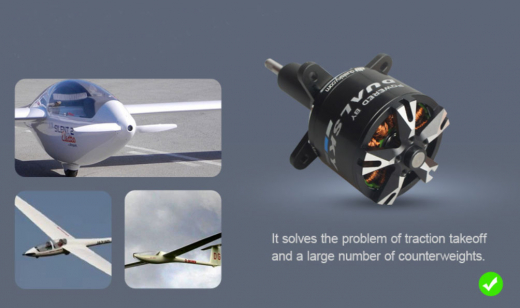Dualsky XM3548EGL-9 V3 820KV Außenläufer Glider Edition
