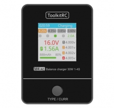 ToolkitRC M4AC Smart Charger AC 30W 2,5A LCD Farbdisplay