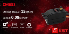 KST CM653 V8.0 18kgf.cm@8,4V Lowprofile 20mm Servo
