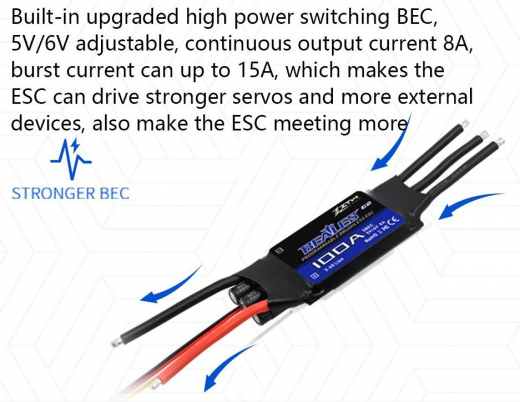 ZTW AERIZON Beatles G2 60A Brushless Regler 2-6S 5-6V/8A SBEC