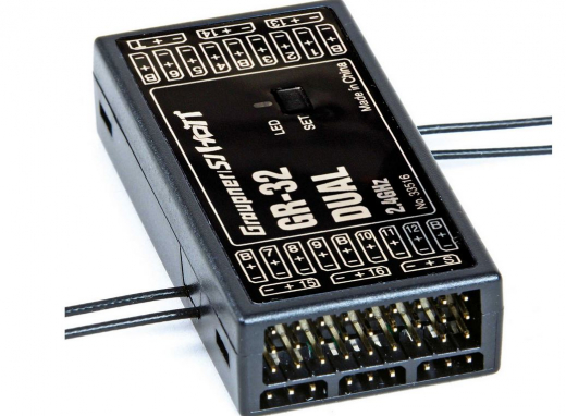 GRAUPNER GR-32 DUAL 2,4GHZ HOTT 16K EMPFÄNGER 33516