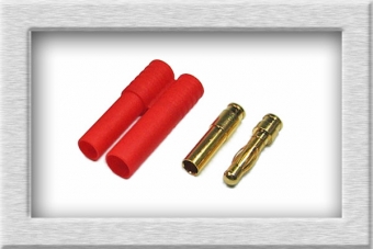 5er Pack 4mm Goldstecker mit Hülsen