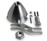 D-Power Turbo Spinner Aluminium mit Z-Gabel Ø 45mm / Welle 5,0 mm
