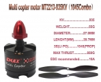 Set 2x EMAX MT2213 incl. EMAX 20A Simon SERIES Regler inkl. 10 Zoll Luftschrauben
