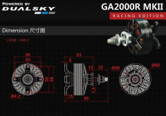 DUALSKY GA 2000.7 MKII KV465 90E Class Giant Airplane Series