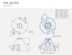 FPS - Folding Propeller Spinner FPS_32Z.6 6mm Welle